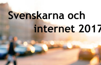Fra rapporten Svenskarna och internet 2017